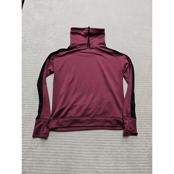 Under Armour Sweatshirt Womens Small Purple Mesh Sleeve Funnel Neck - Picture 6 of 7